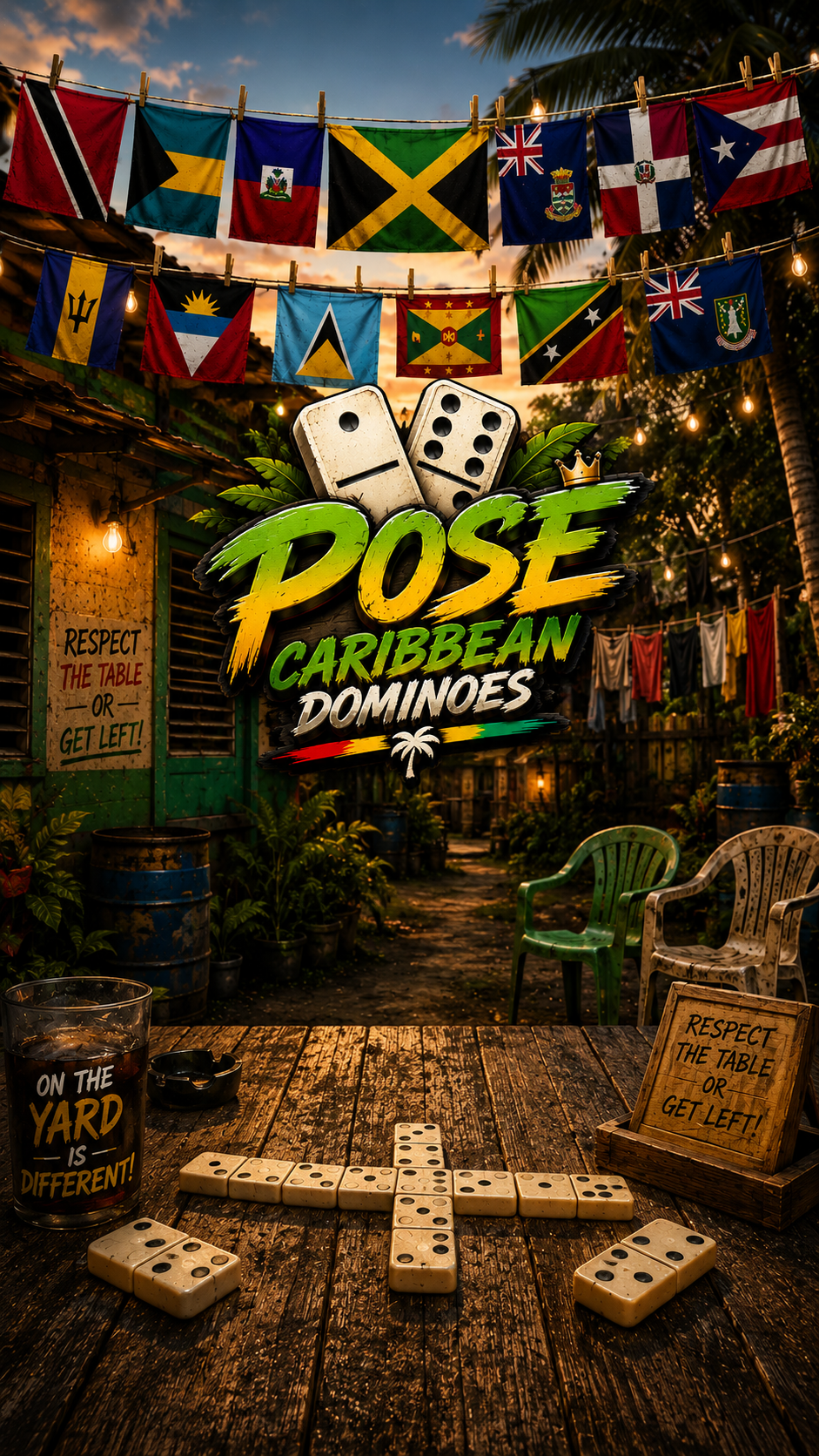 Pose: Caribbean Dominoes